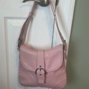 Coach Pink Leather Hobo Bag #9480